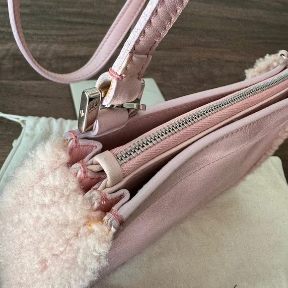 SOLD Loro Piana Shearling Leather Milky Way Bag - Picture 8 of 14